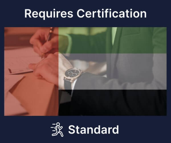 UAE Standard - Inc Certification